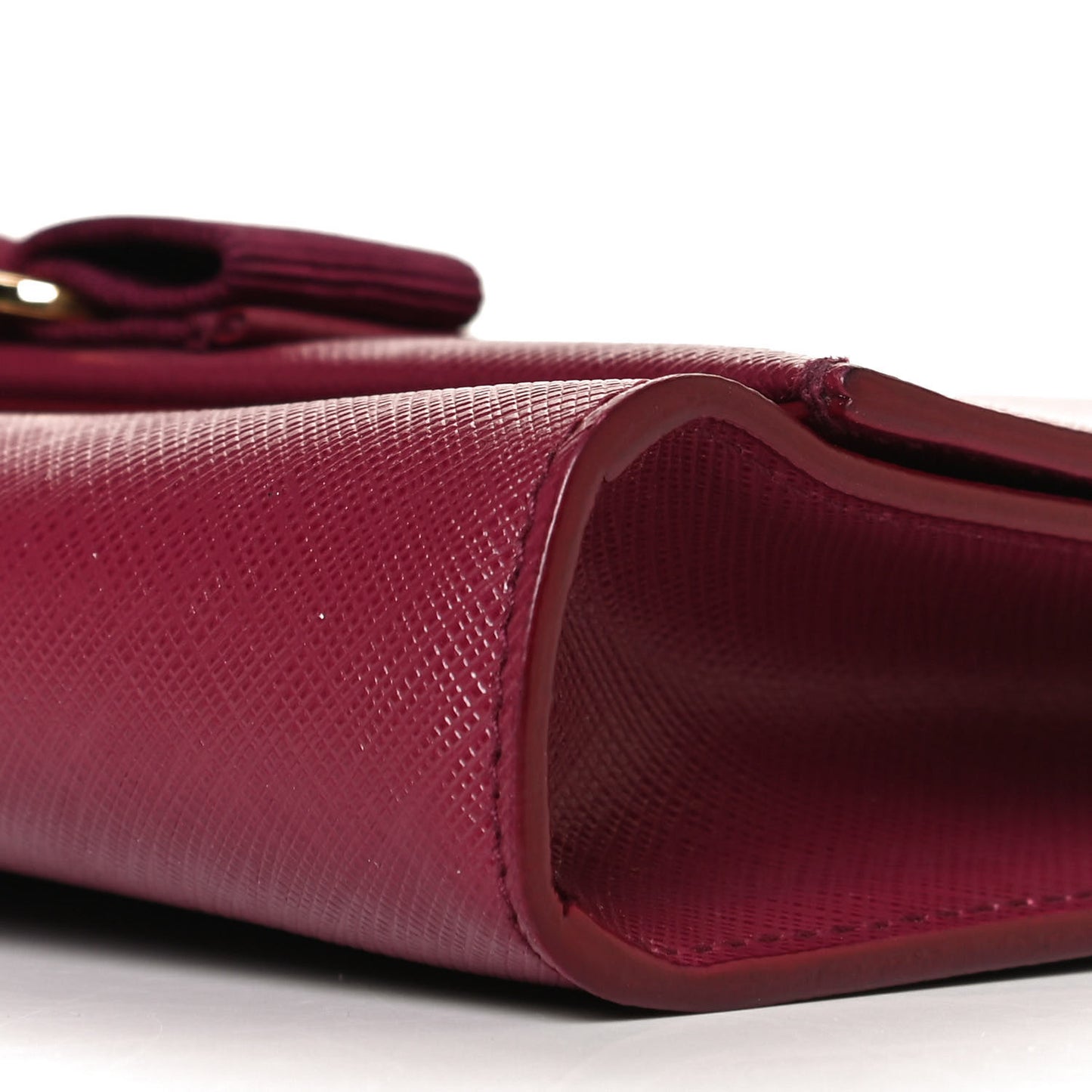 Calfskin Mini Miss Vara Bow Chain Bag Burgundy