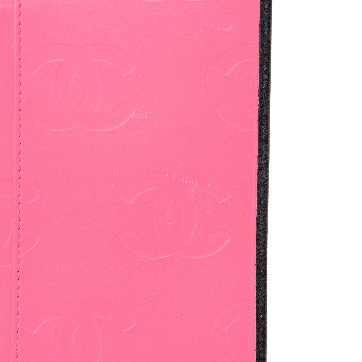 Chanel Calfskin Quilted Cambon Yen Wallet Black White 10 of 12