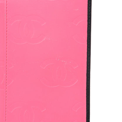 Chanel Calfskin Quilted Cambon Yen Wallet Black White 10 of 12