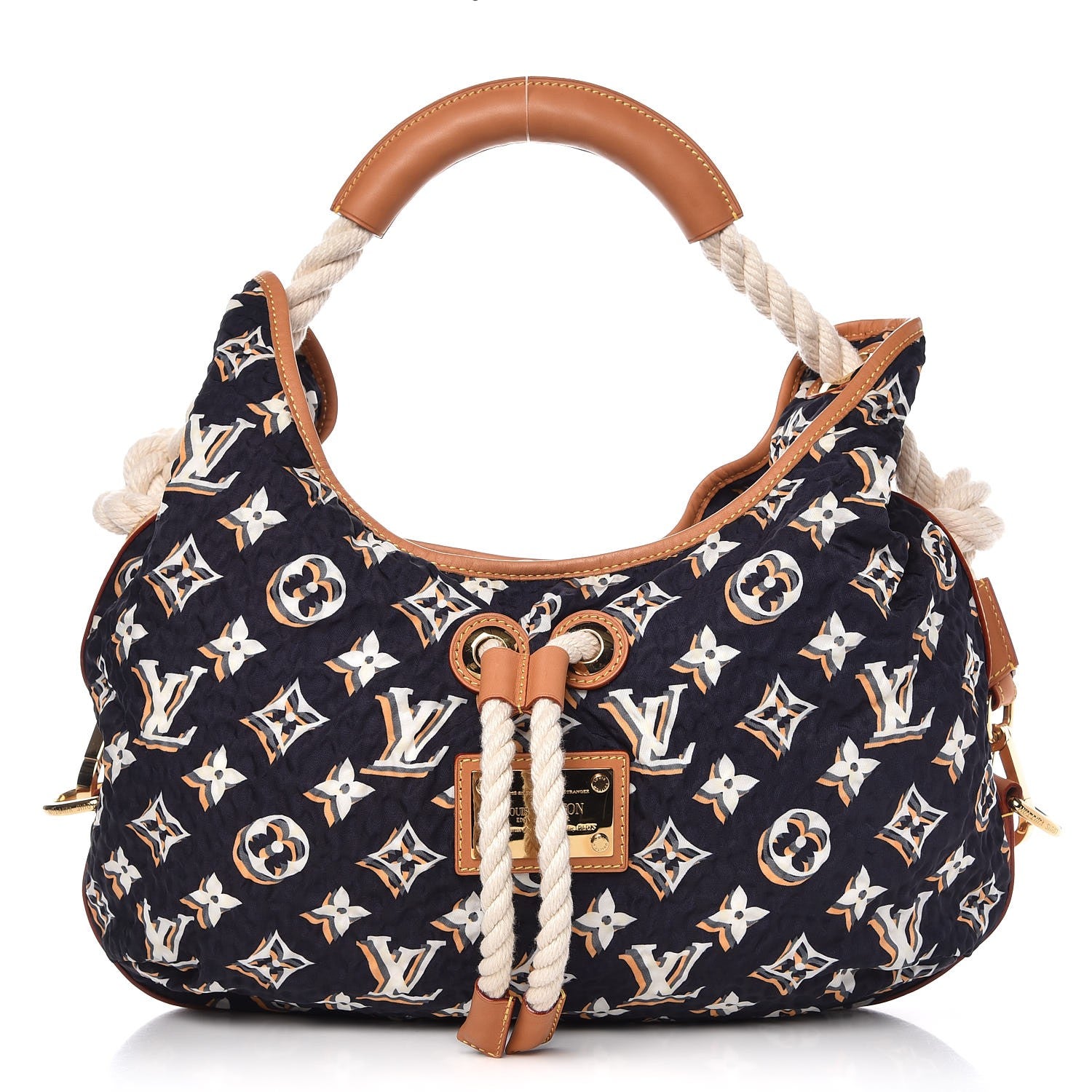 Louis Vuitton Canvas Monogram Cruise Bulles MM Navy 1 of 8