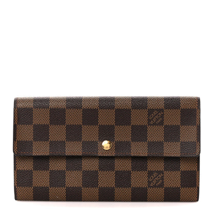 Louis Vuitton Damier Ebene Sarah Wallet 1 of 10