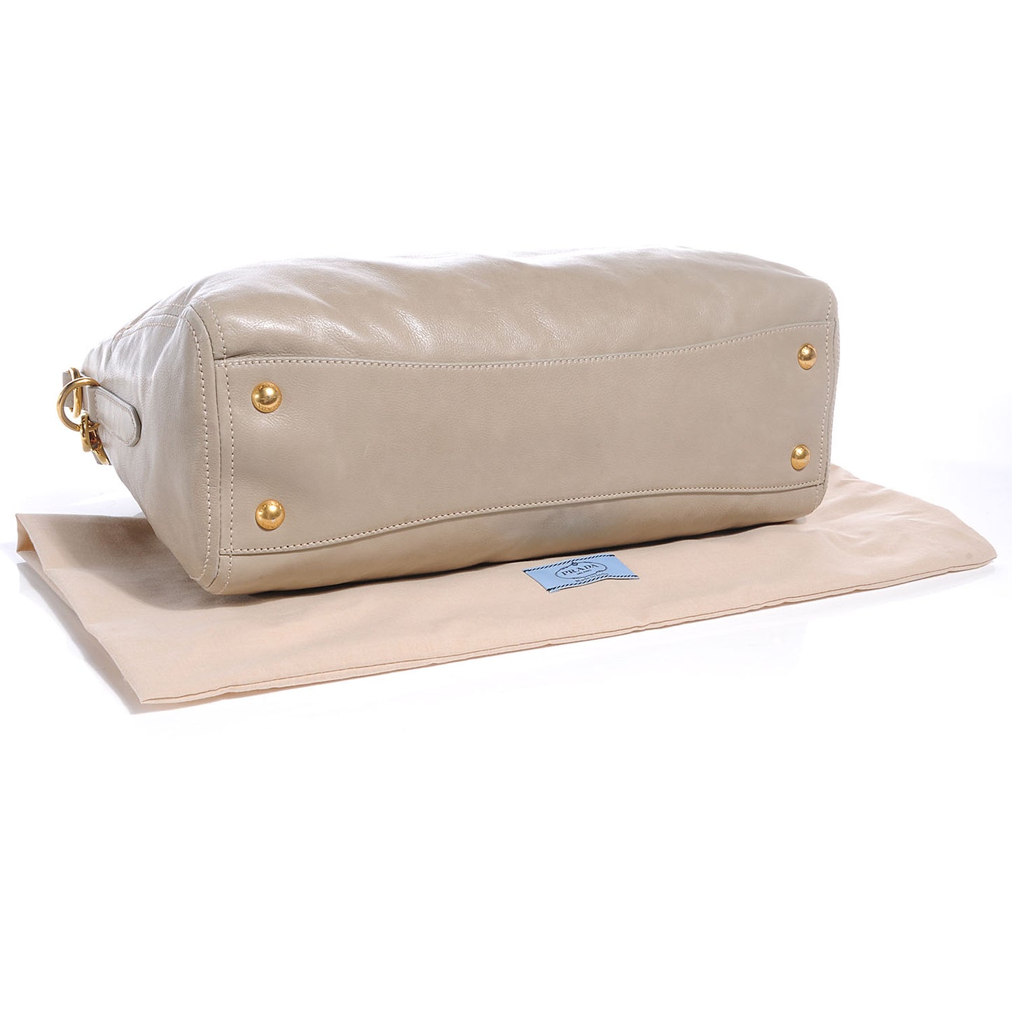 Glace Calf Extra Wide Tote Stone
