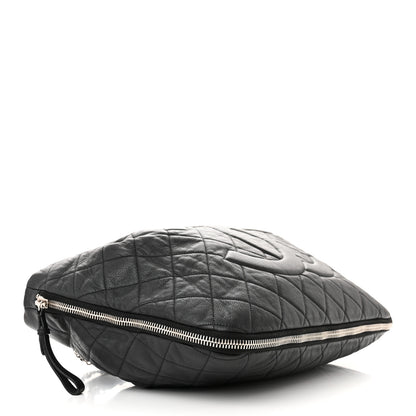 Chanel Caviar Quilted Expandable Zip Shoulder Bag Black 4 of 17