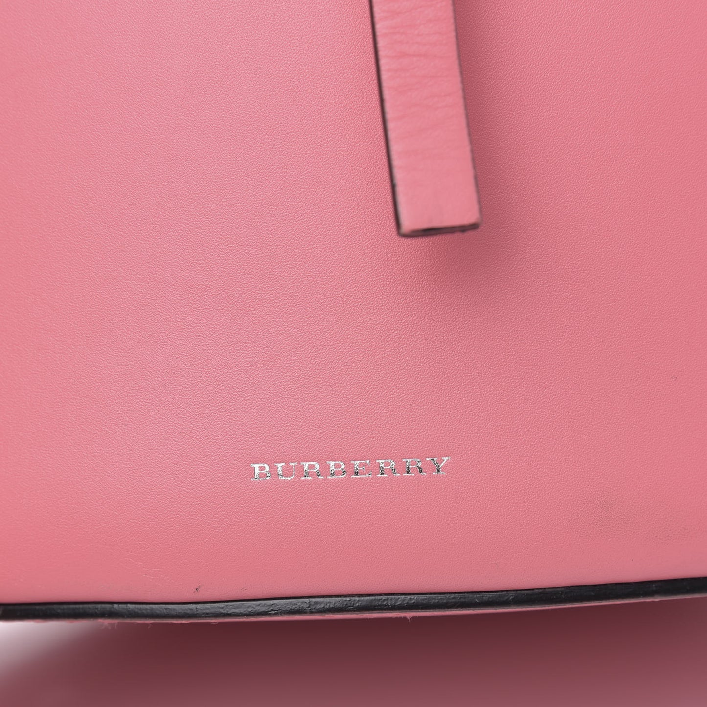 Supple Calfskin Medium Bucket Coral Pink