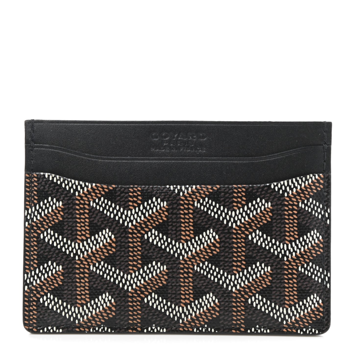 Goyardine Saint Sulpice Card Holder Black
