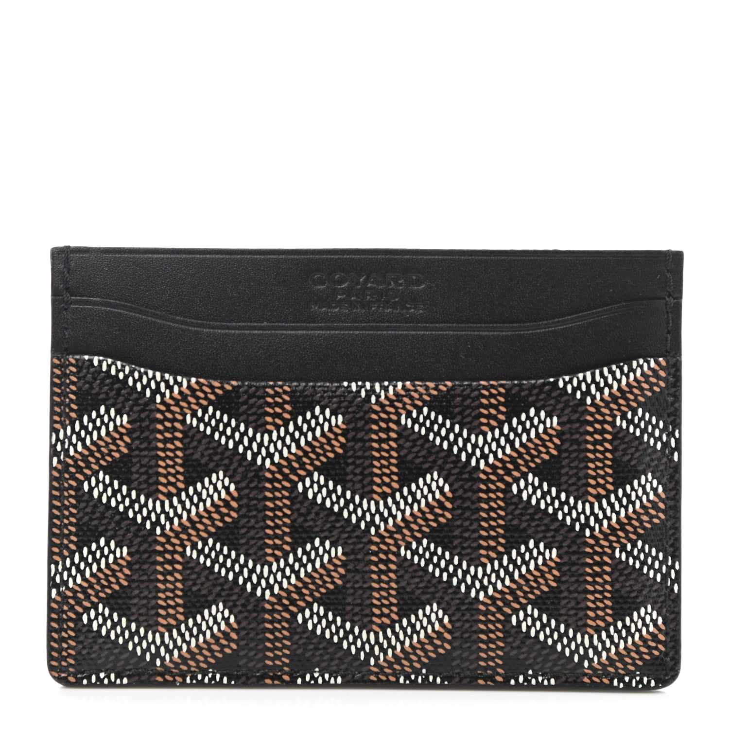 Goyard Goyardine Saint Sulpice Card Holder Black 1 of 6