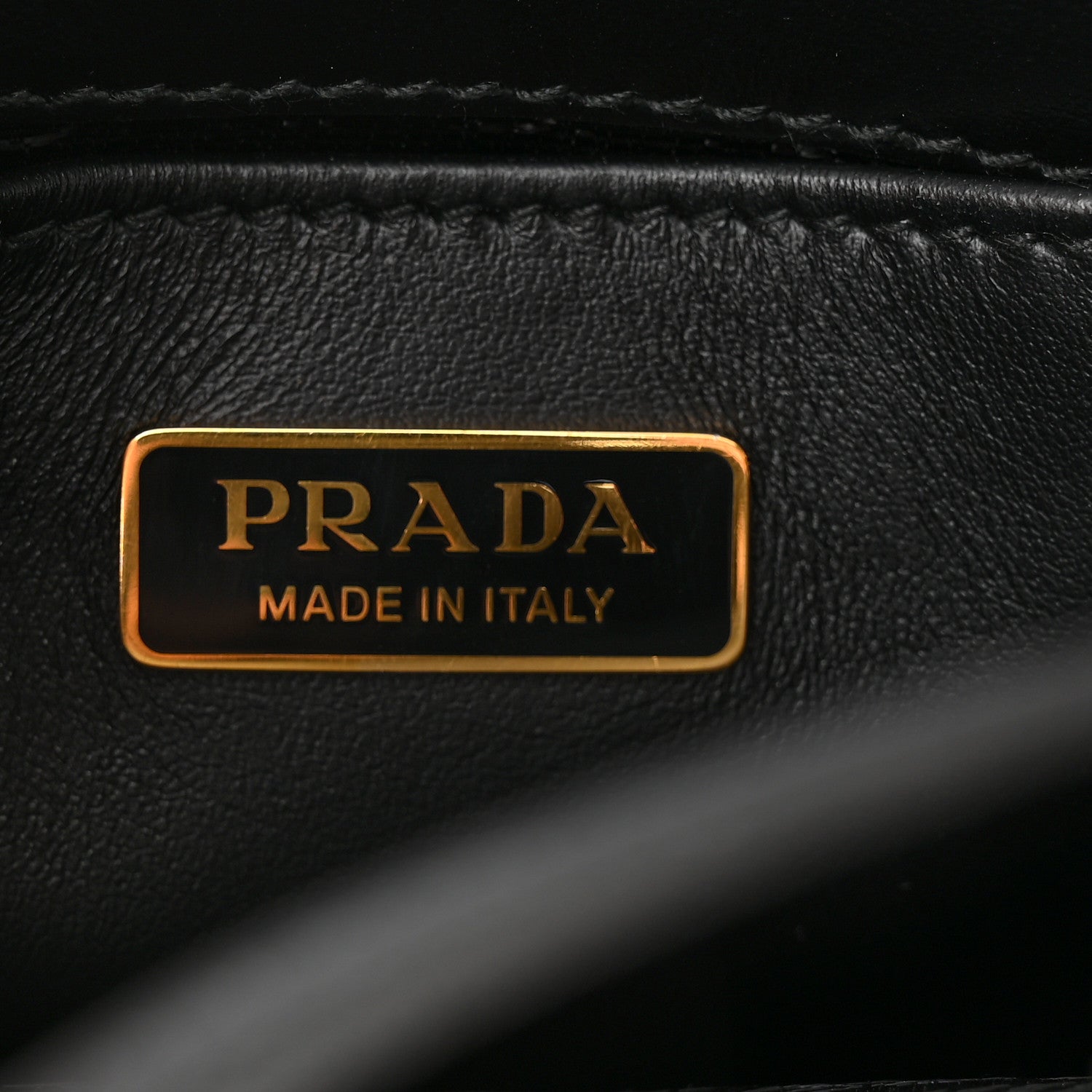 Prada Jacquard Saffiano Triangolo Symbole Embroidered Micro Tote Black Corda 6 of 9