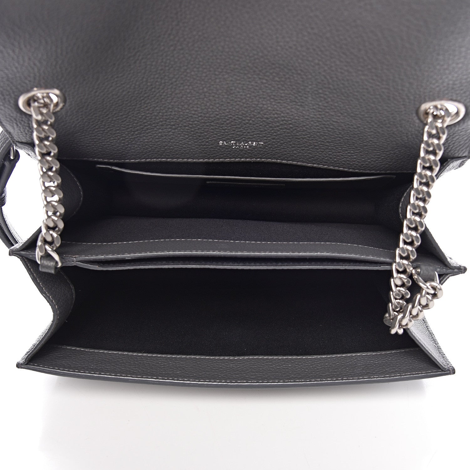 Saint Laurent Grained Calfskin Embossed Monogram Medium Sunset Storm 5 of 12