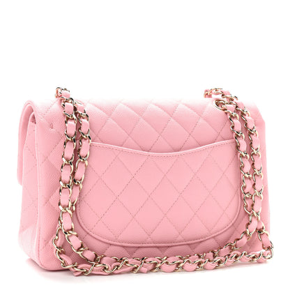 Chanel Caviar Quilted Small Double Flap Pink 3 of 11