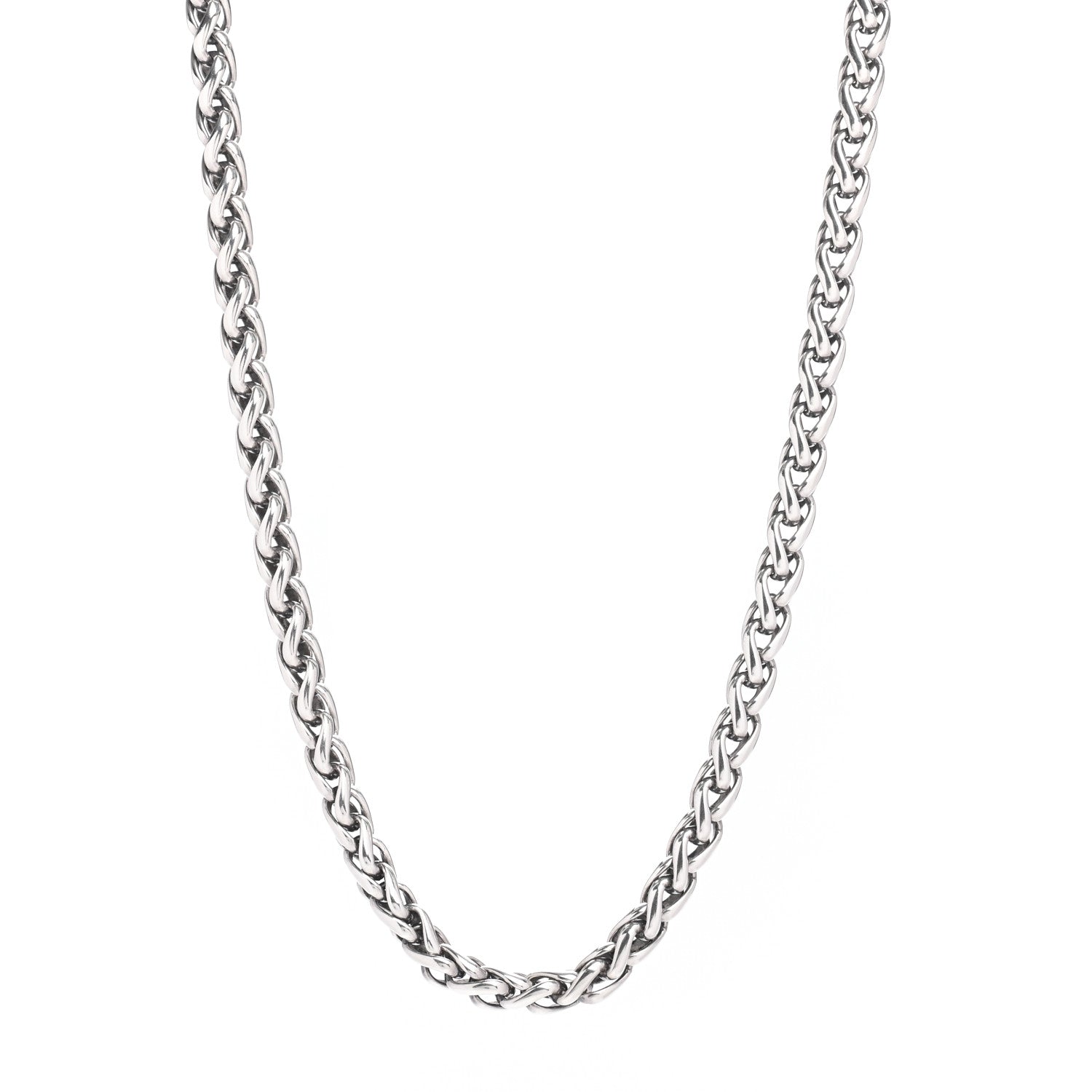 David Yurman Sterling Silver 14K Yellow Gold 6mm Wheat Chain Necklace 1 of 4