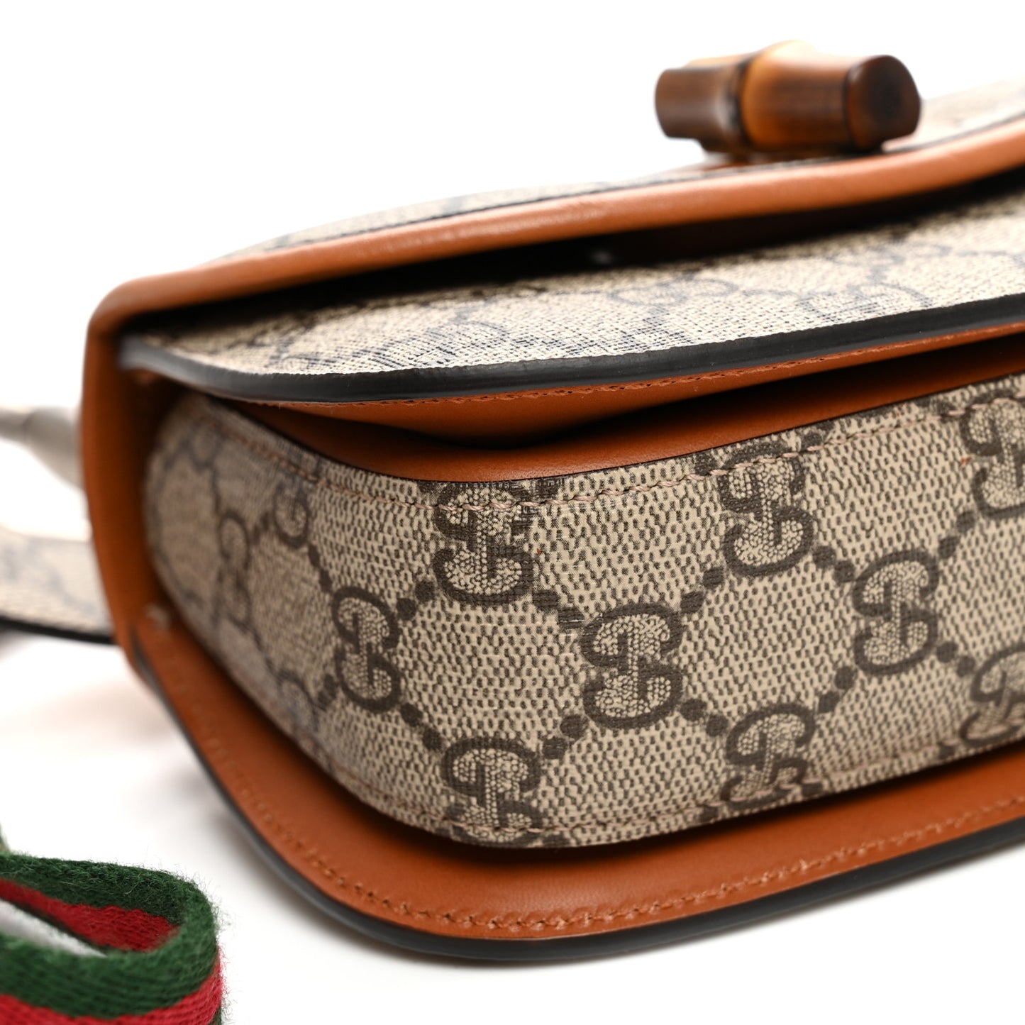 GG Supreme Monogram Web Bamboo Mini 1947 Belt Bag 80 32 Beige