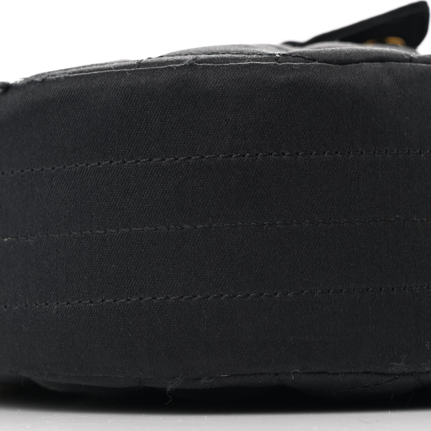 Chanel Satin Quilted Half Moon Flap Black 10 of 14