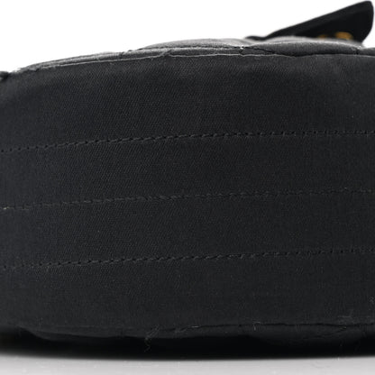 Chanel Satin Quilted Half Moon Flap Black 10 of 14
