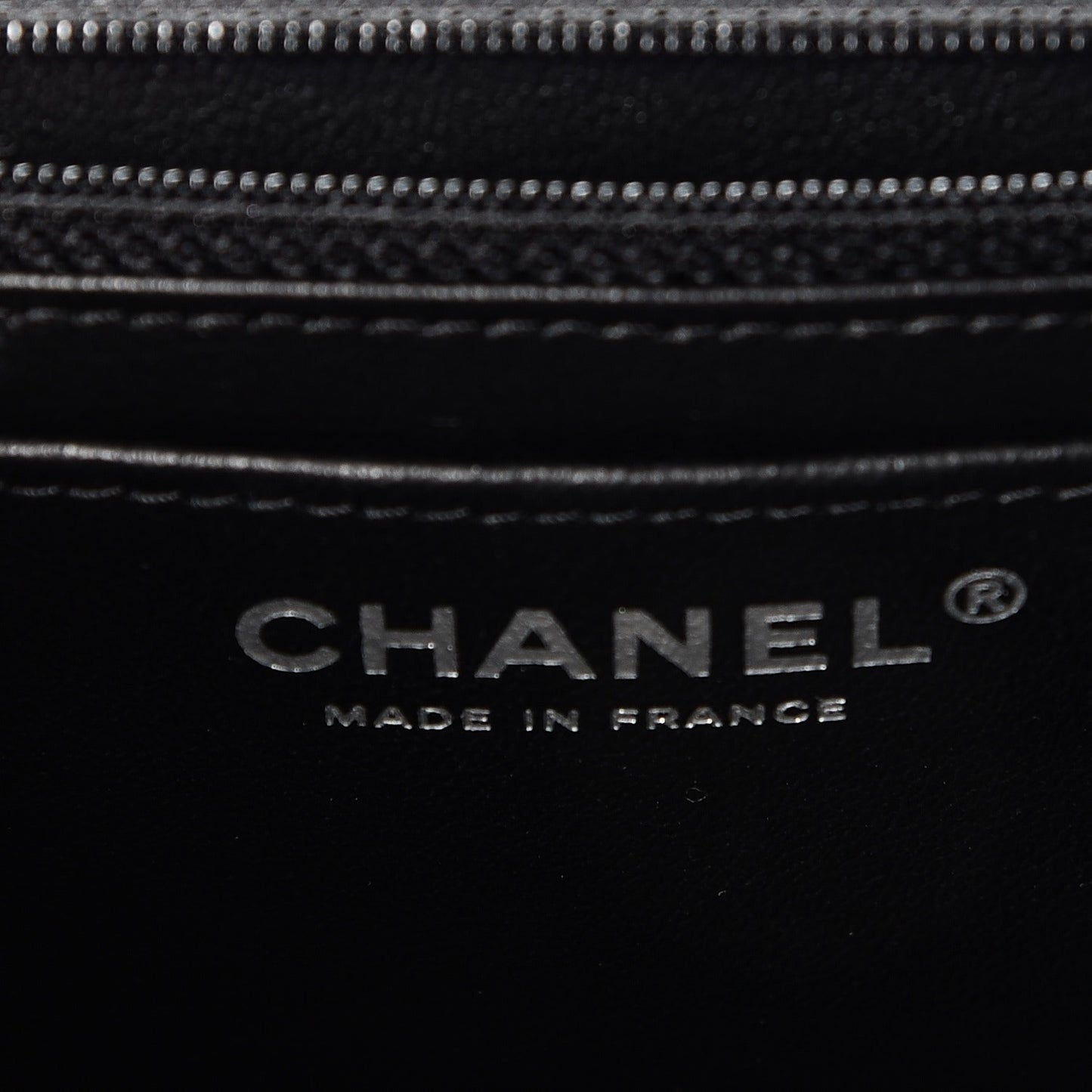 Caviar Quilted Mini Rectangular Flap Black