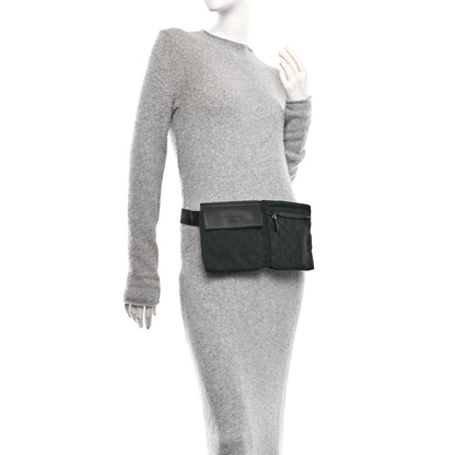 Gucci GG Monogram Double Pocket Belt Bag Black 2 of 13