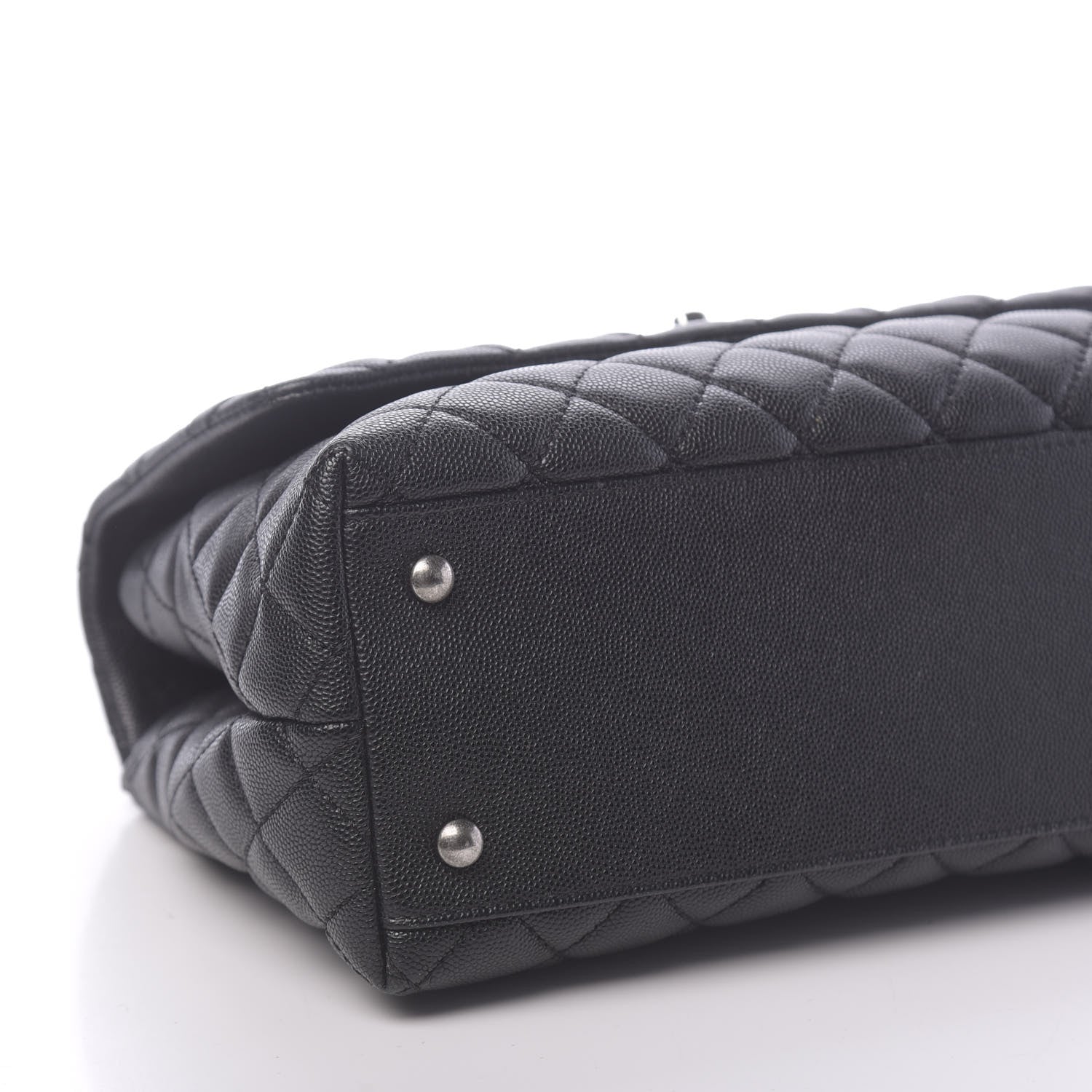 Chanel Caviar Quilted Small Coco Handle Flap Black 10 of 11