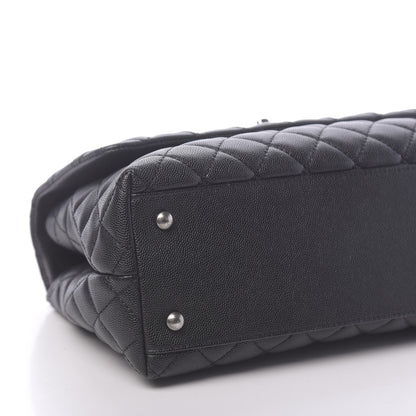 Chanel Caviar Quilted Small Coco Handle Flap Black 10 of 11