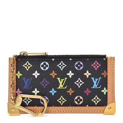 Louis Vuitton Monogram Multicolor Key Pouch Black 1 of 6