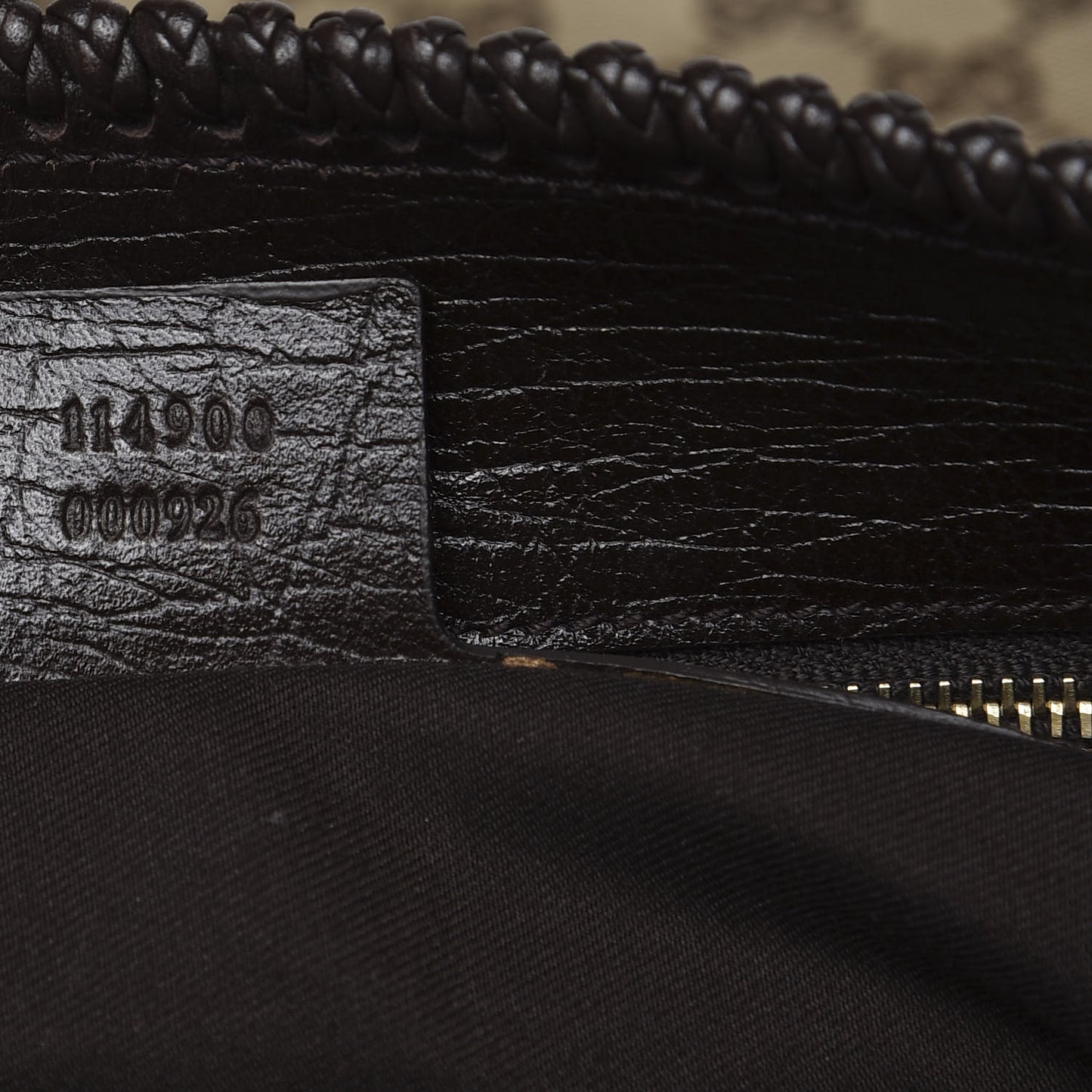 Monogram Large Horsebit Chain Hobo Dark Brown