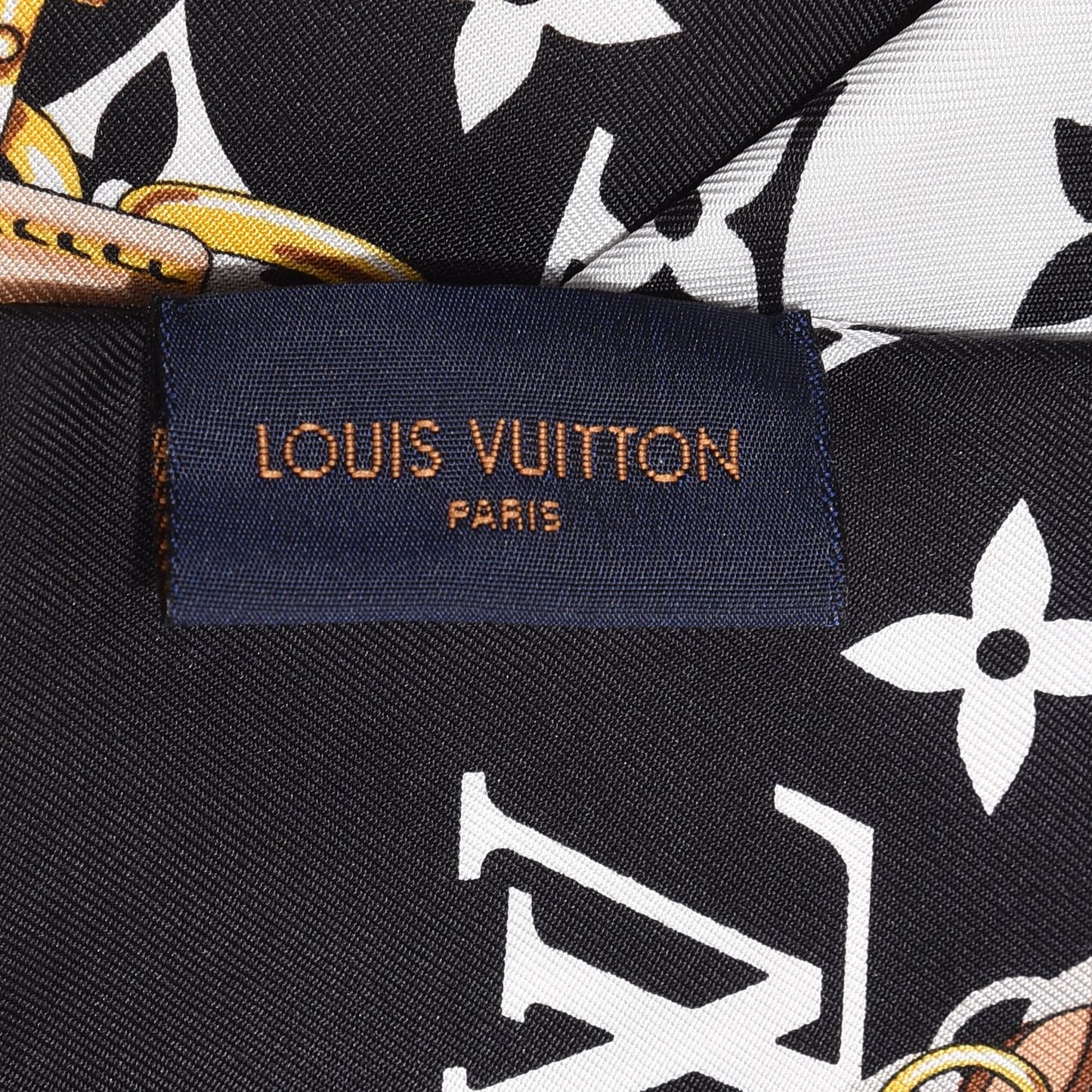 Silk Monogram Confidential Bandeau Black