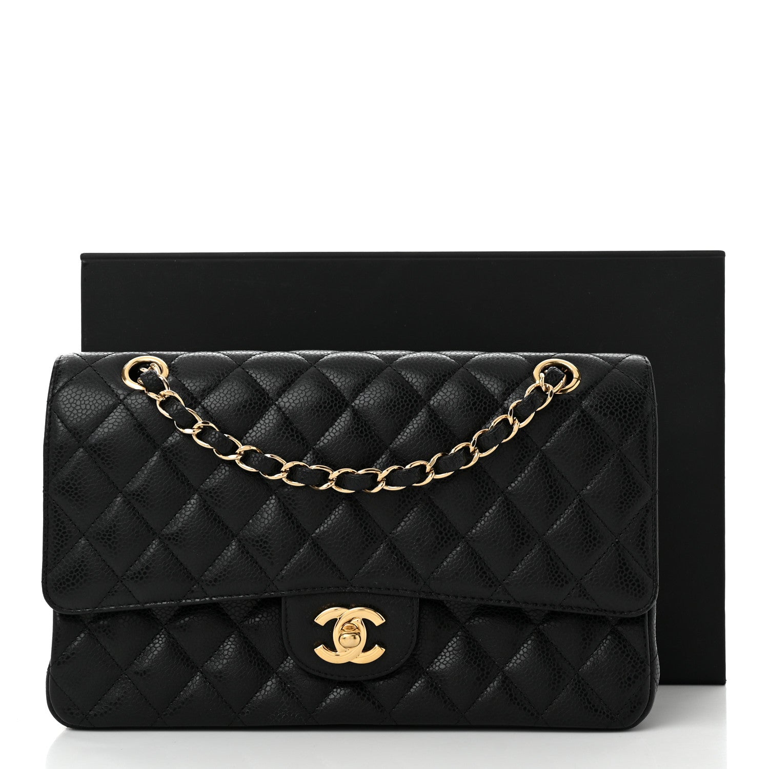 Chanel Caviar Quilted Medium Double Flap Black 11 of 11