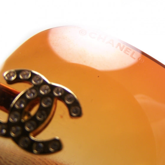 Chanel Frameless CC Logo Sunglasses Orange 125/56 7 of 8