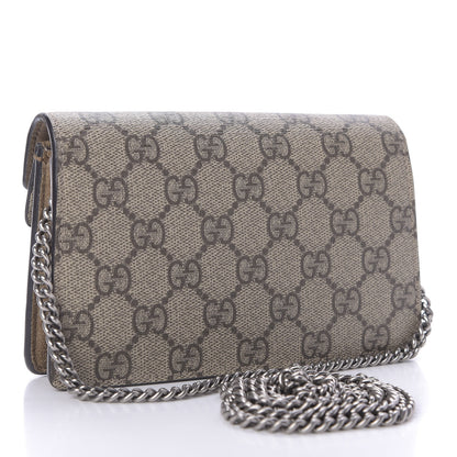Gucci GG Supreme Monogram Super Mini Dionysus Shoulder Bag Taupe 3 of 9