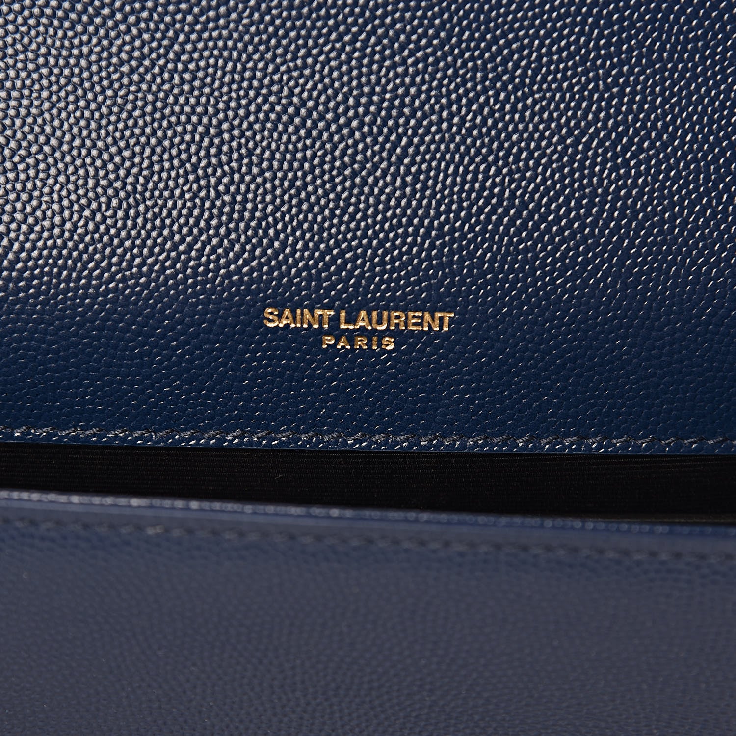 Saint Laurent Grain De Poudre Medium Classic Monogram Kate Satchel Denim Blue 6 of 10