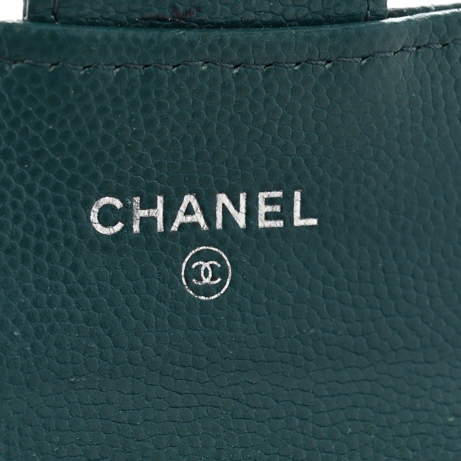 Chanel Caviar Quilted Flap Card Holder Turquoise 6 of 14
