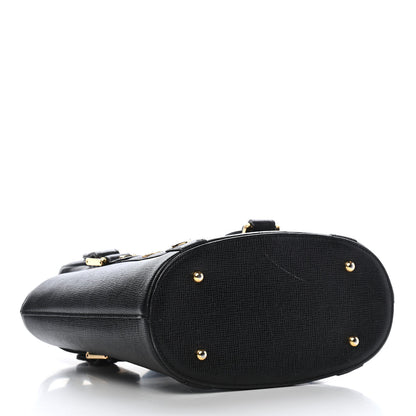 MCM Saffiano Studded Shopping Tote Black 20 of 36