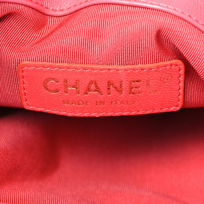 Chanel Calfskin Quilted Drawstring Bag Pink 6 of 9