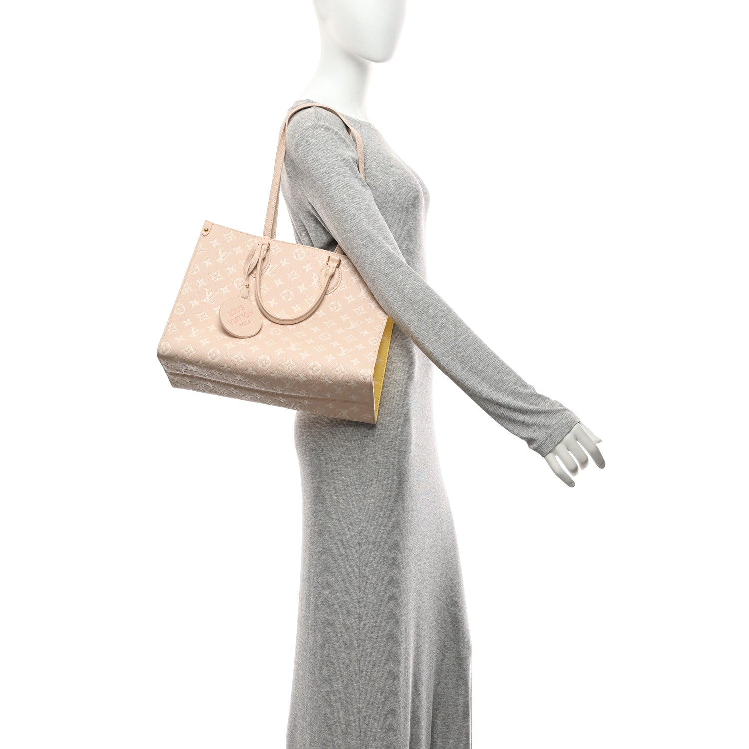 Louis Vuitton Empreinte Monogram Spring In The City Onthego MM Beige Pink Yellow 2 of 9