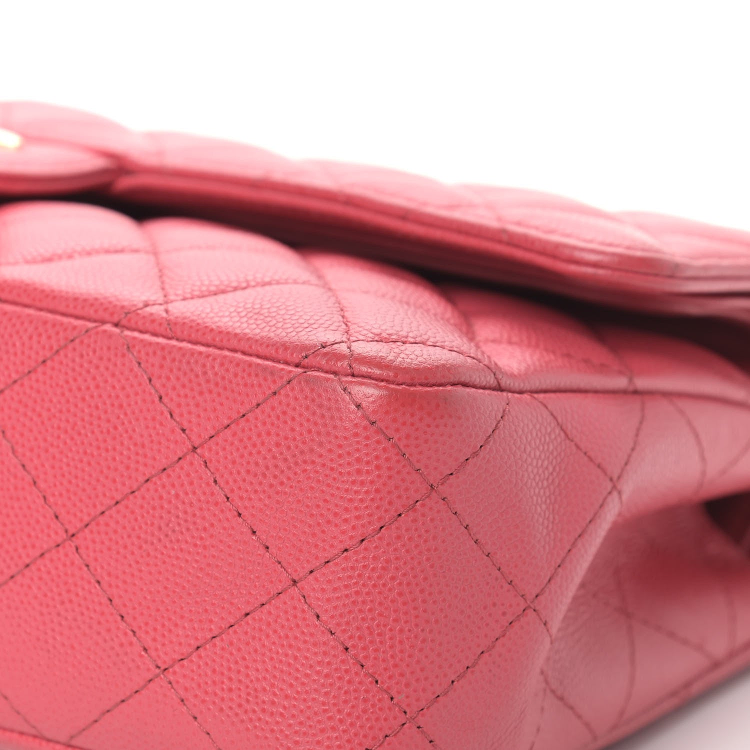 Chanel Caviar Quilted Medium Double Flap Pink 9 of 14