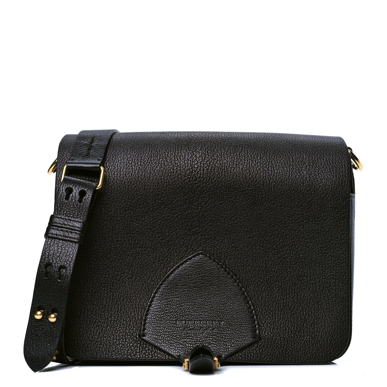 Burberry Calfskin Square Satchel Black 1 of 4
