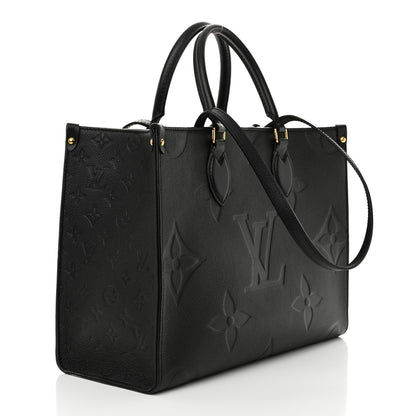 Louis Vuitton Empreinte Monogram Giant OnTheGo MM Black 3 of 11