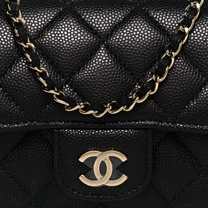 Chanel Caviar Quilted Glasses Case With Chain Black 9 of 14