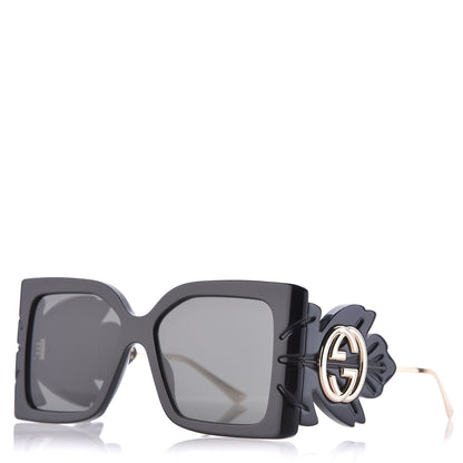 Gucci Acetate Square Frame Wing Sunglasses GG0535S Black 1 of 6