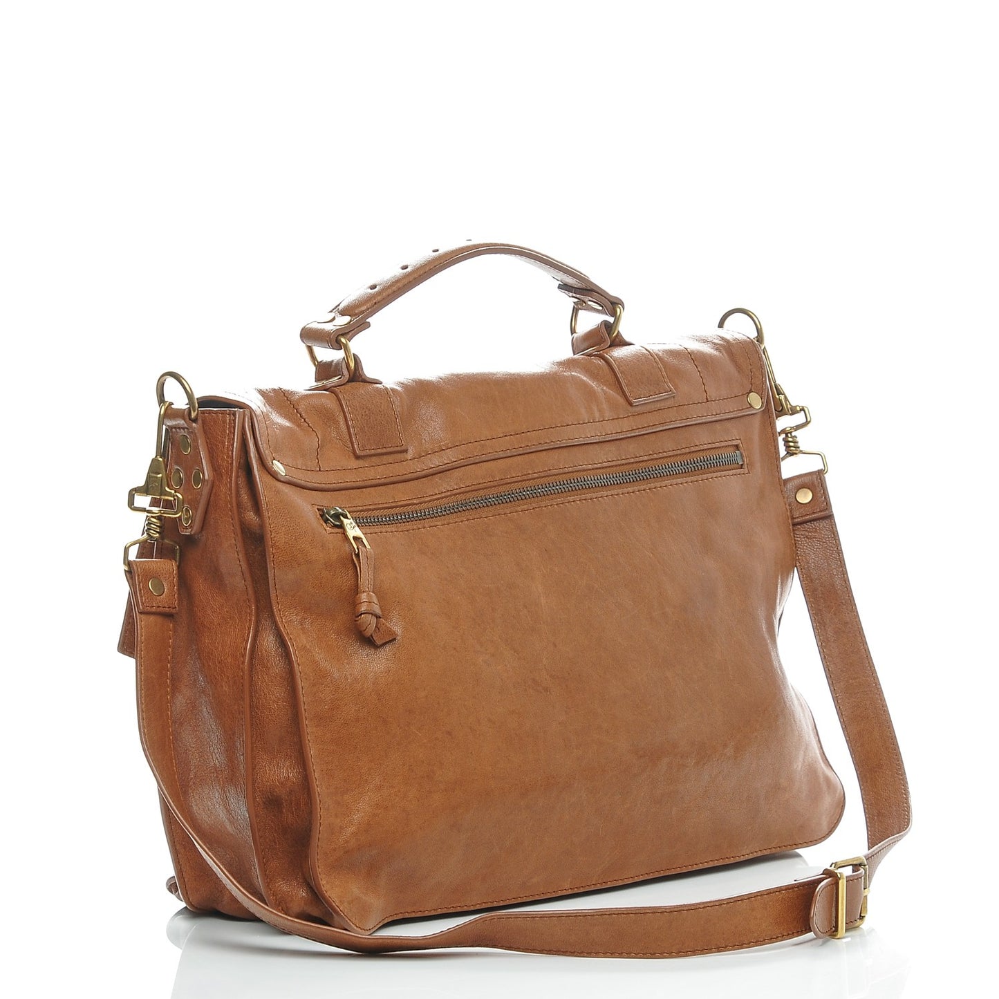 Lambskin Large PS1 Satchel Saddle