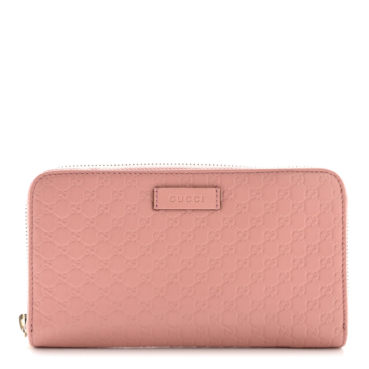 Microguccissima Zip Around Wallet Soft Pink