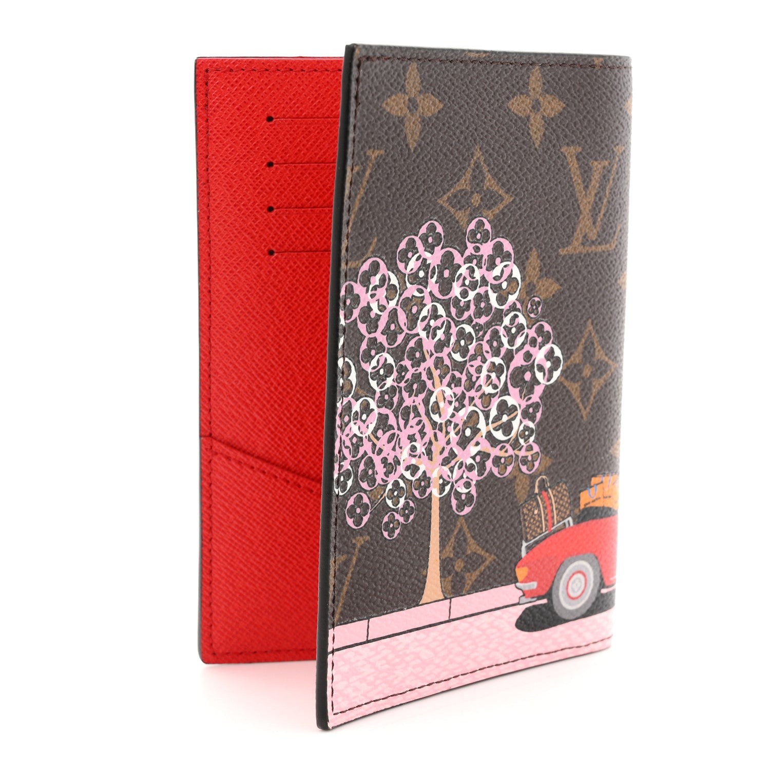 Louis Vuitton Monogram 2019 Christmas Animation Passport Cover Rouge 5 of 14