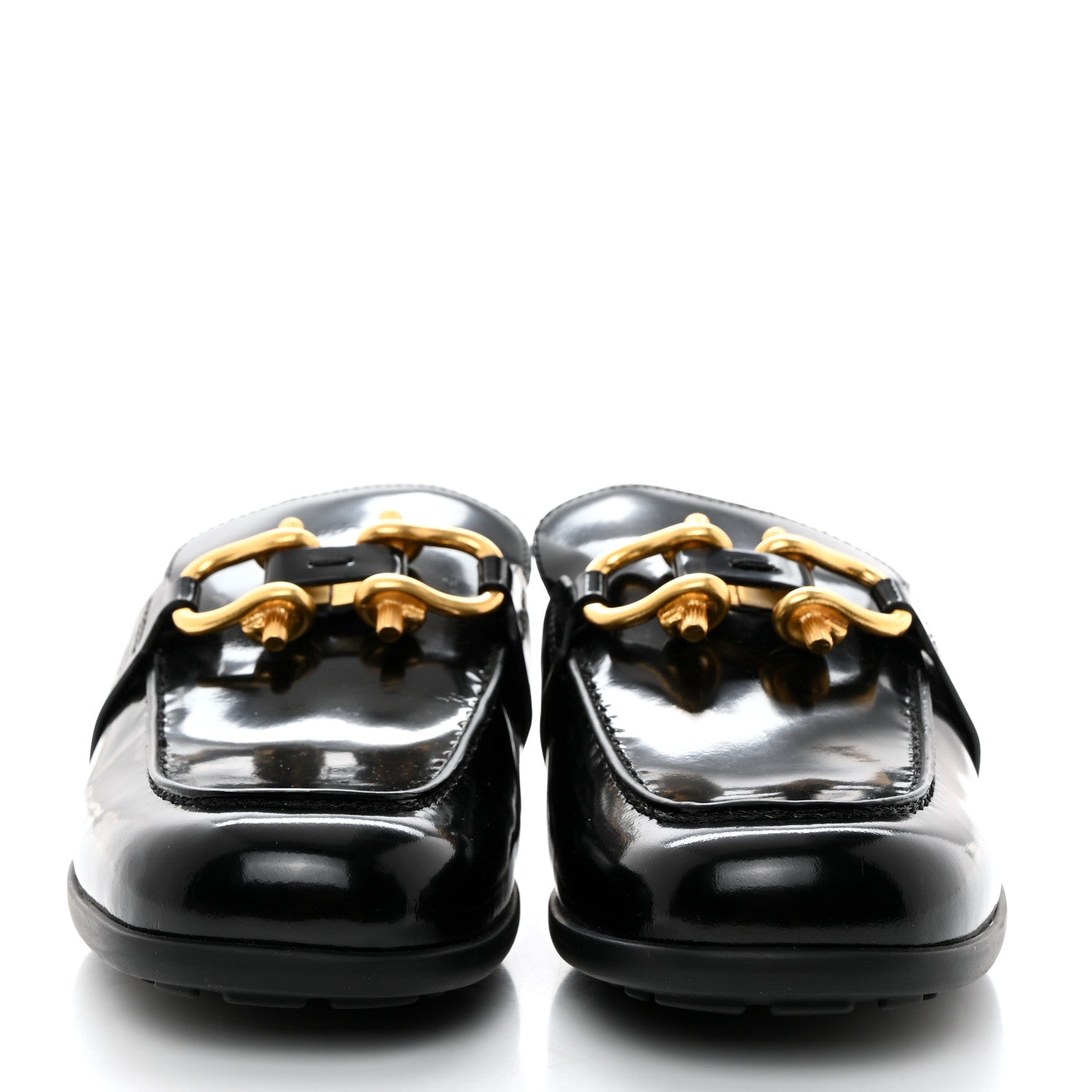 Bottega Veneta Glossy Calfskin Monsieur Loafers 39 Black 2 of 8