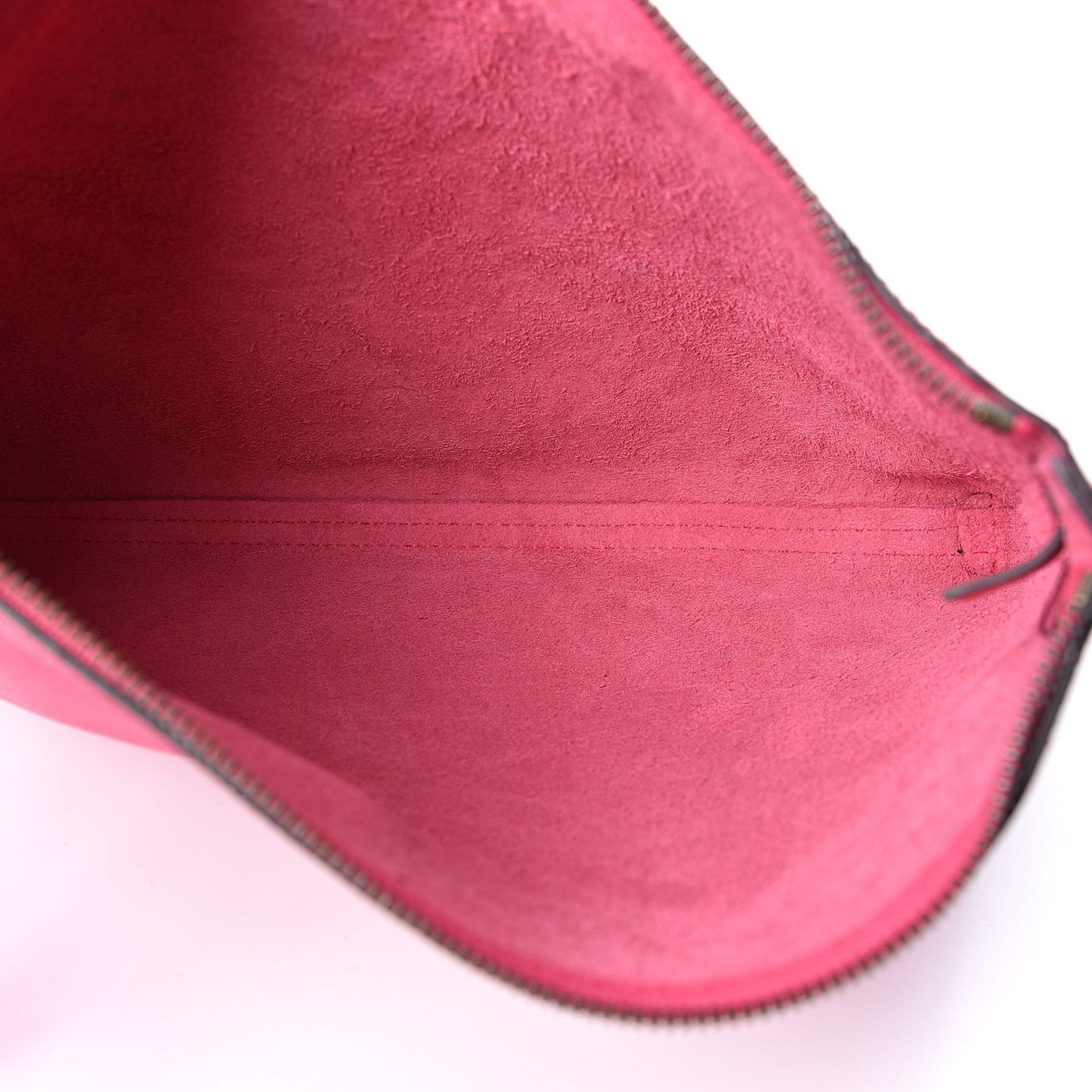 Pebbled Calfskin Medium Logo Portfolio Clutch Box Pink Green