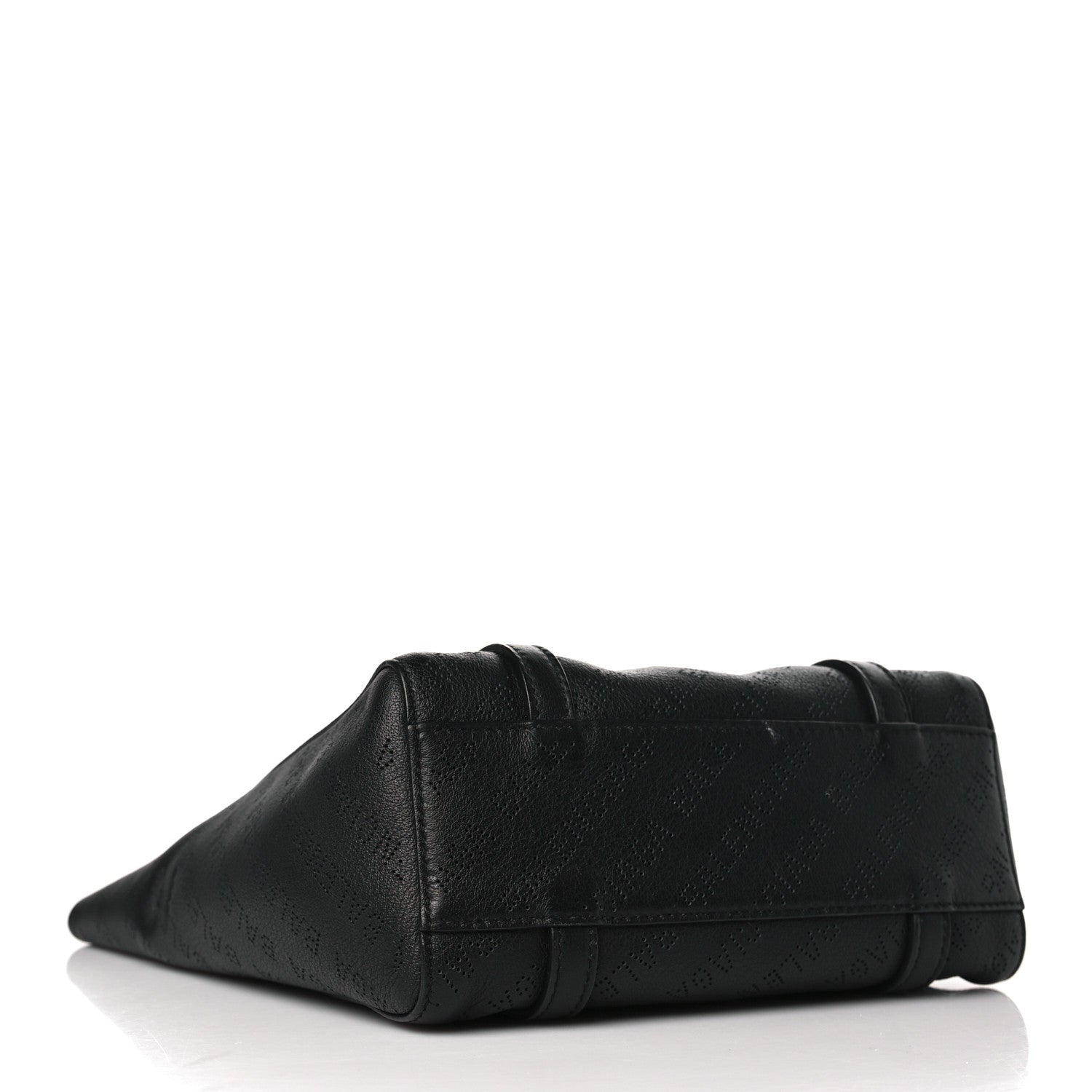 Balenciaga Smooth Calfskin Logo Perforated XXS Everyday Tote Black 4 of 9