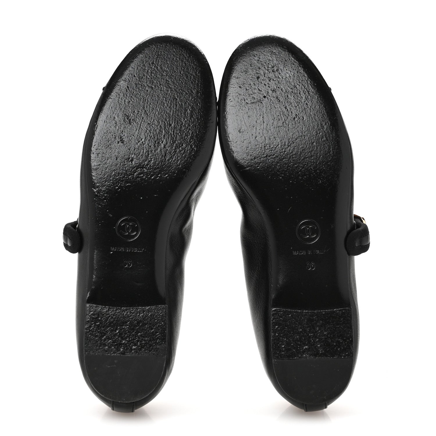 Chanel Lambskin Mary Jane Flats 36 Black 6 of 12