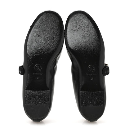 Chanel Lambskin Mary Jane Flats 36 Black 6 of 12