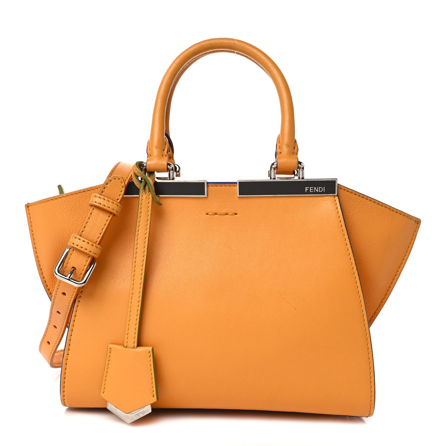 Fendi Vitello Dolce Mini 3Jours Tote Miel 1 of 10