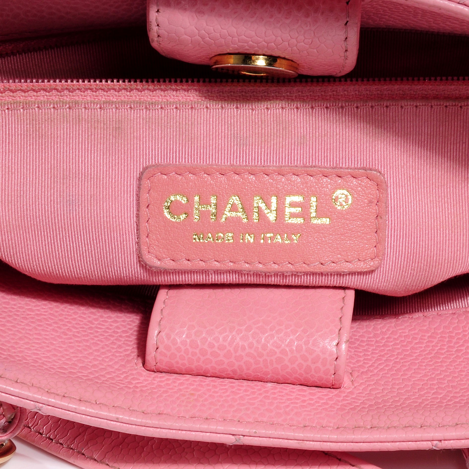 Chanel Caviar Petit Shopping Tote PST Pink 6 of 7