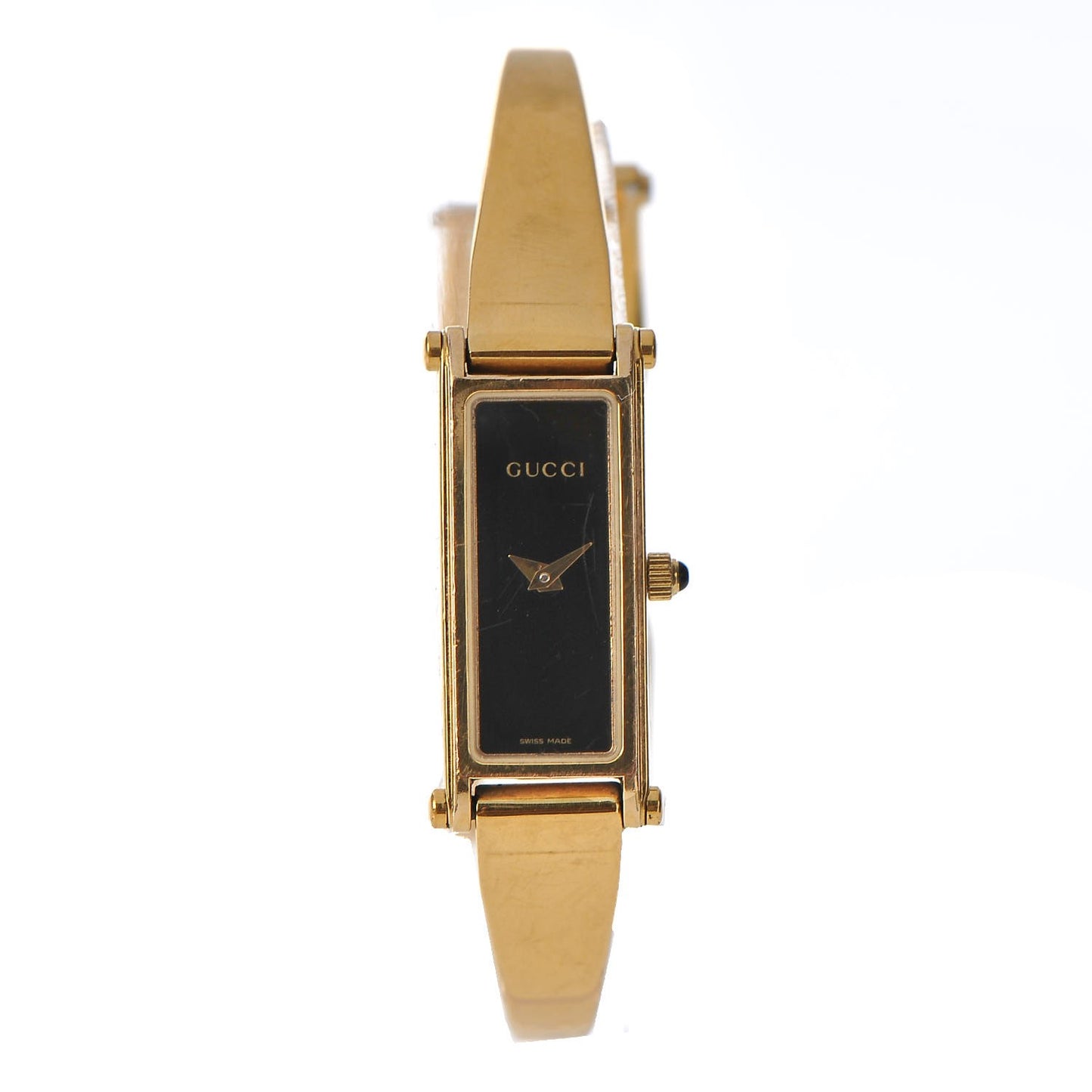 Stainless Steel 12mm 1500L Horsebit Quartz Watch Black