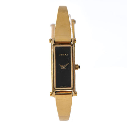 Gucci Stainless Steel 12mm 1500L Horsebit Quartz Watch Black 1 of 6