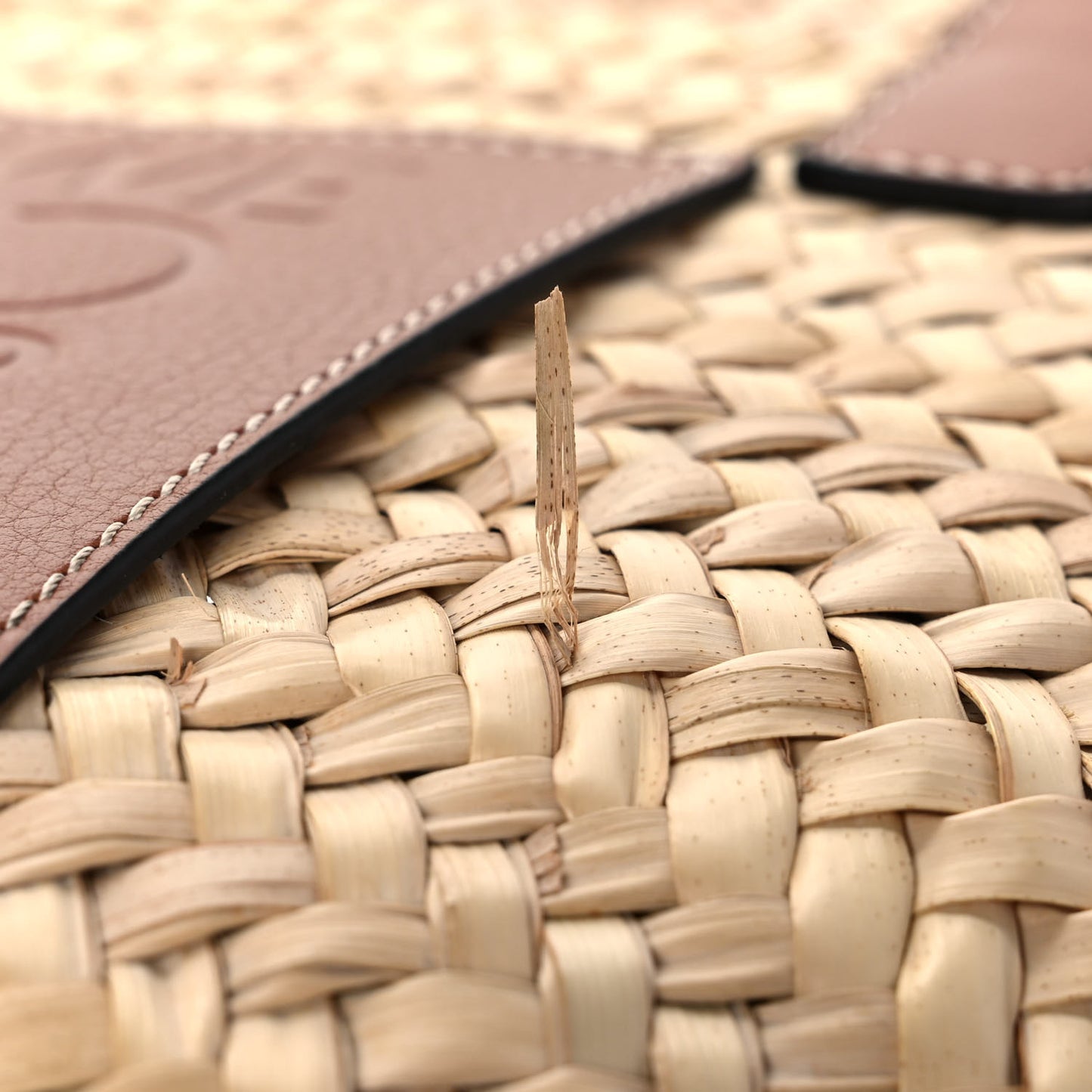 Raffia Basket Tote Bag Natural Tan
